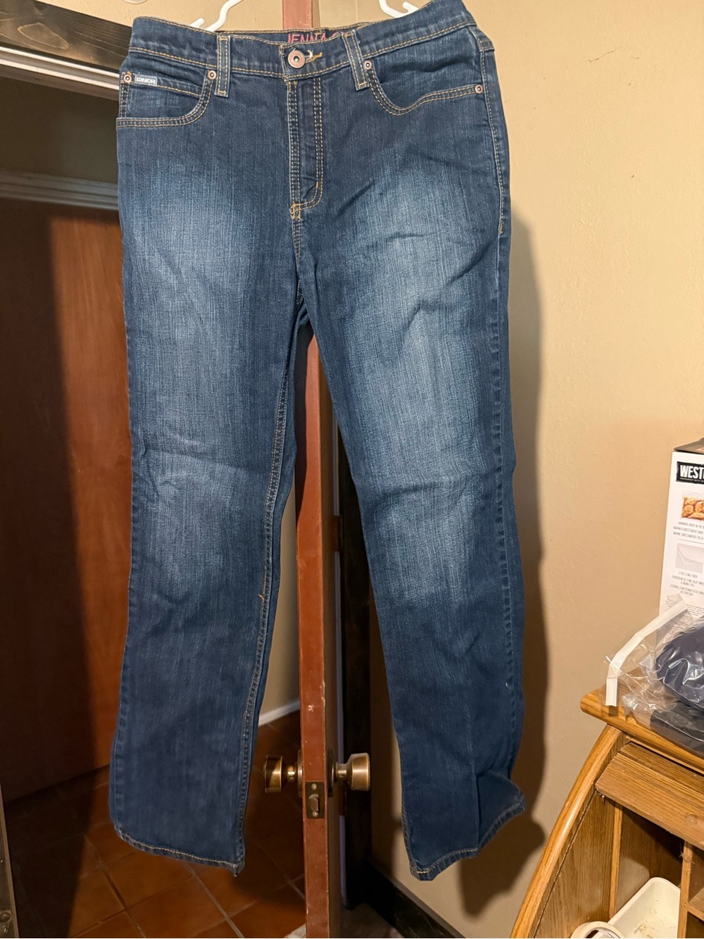 Cinch Women’s Boot Cut Jeans in Dark Blue Denim